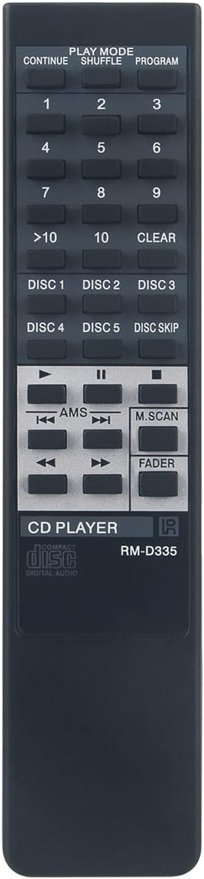 RM-D335 Replacement Remote for Sony CD Changer Player System
