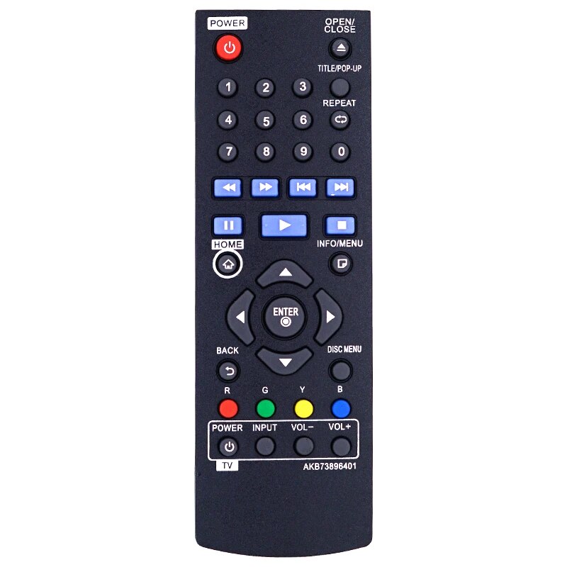 AKB73896401 Replacement Remote for LG Blu-Ray Players Disc DVD BP300 BP340 AKB73735801
