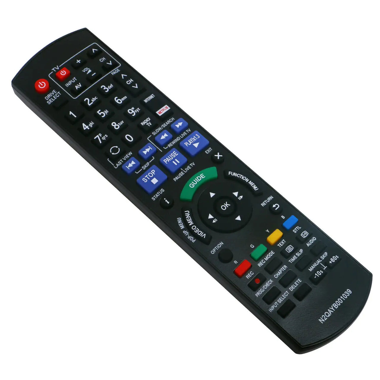 N2QAYB001039 Replacement Remote for Panasonic DVD Blu-Ray Disc Player