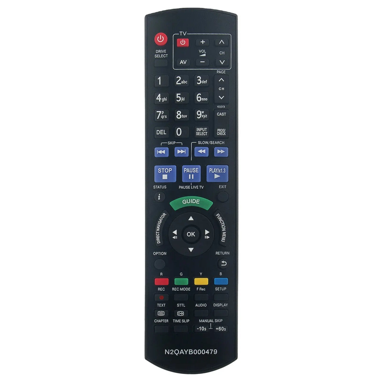N2QAYB000479 Replacement Remote for Panasonic DVD Recorders