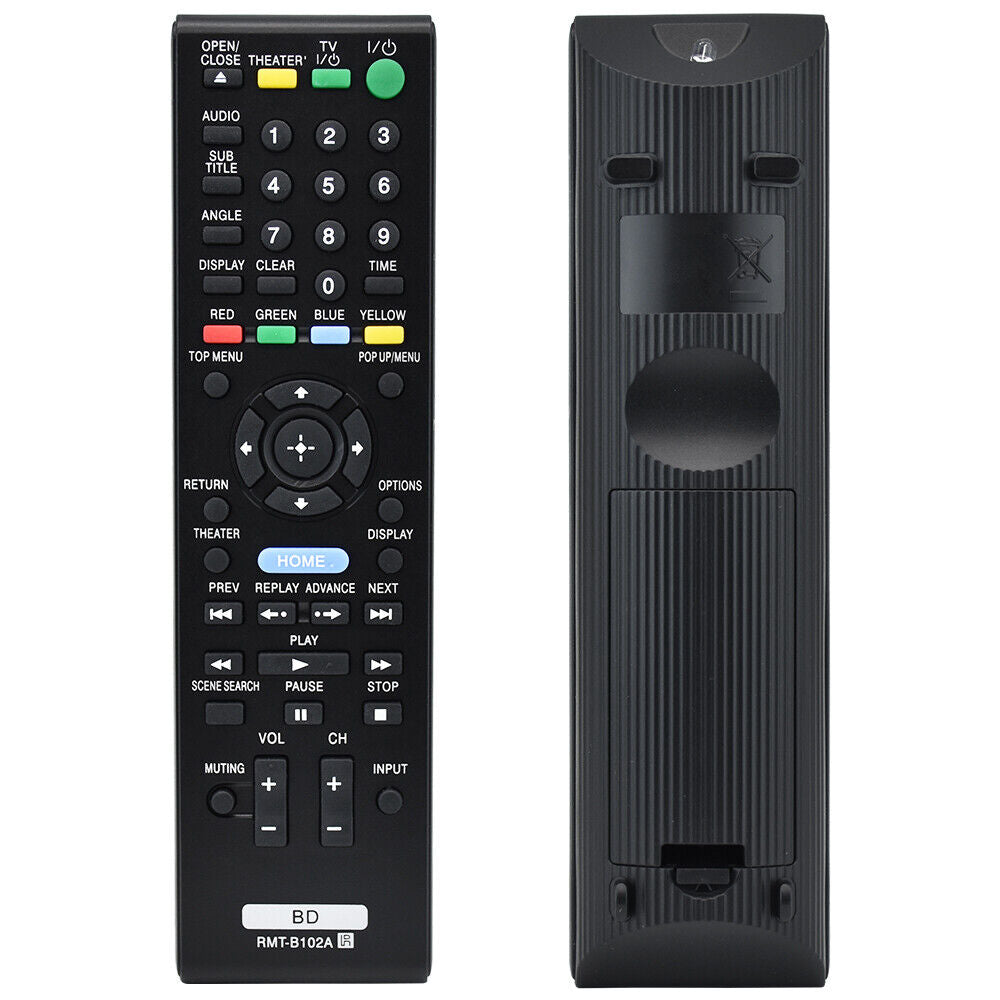 RMT-B102A Replacement Remote for Sony BD Blu-ray DVD BDP-S350 BDP-BX1