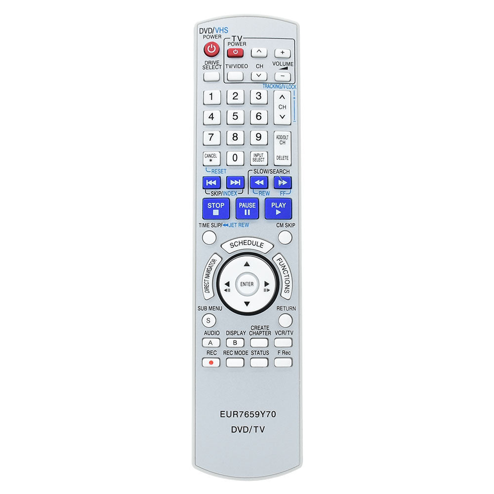 EUR7659Y70 Replacement Remote for Panasonic Televisions DMR-ES35V DMR-ES35VP DMR-ES35VPC DMR-ES3