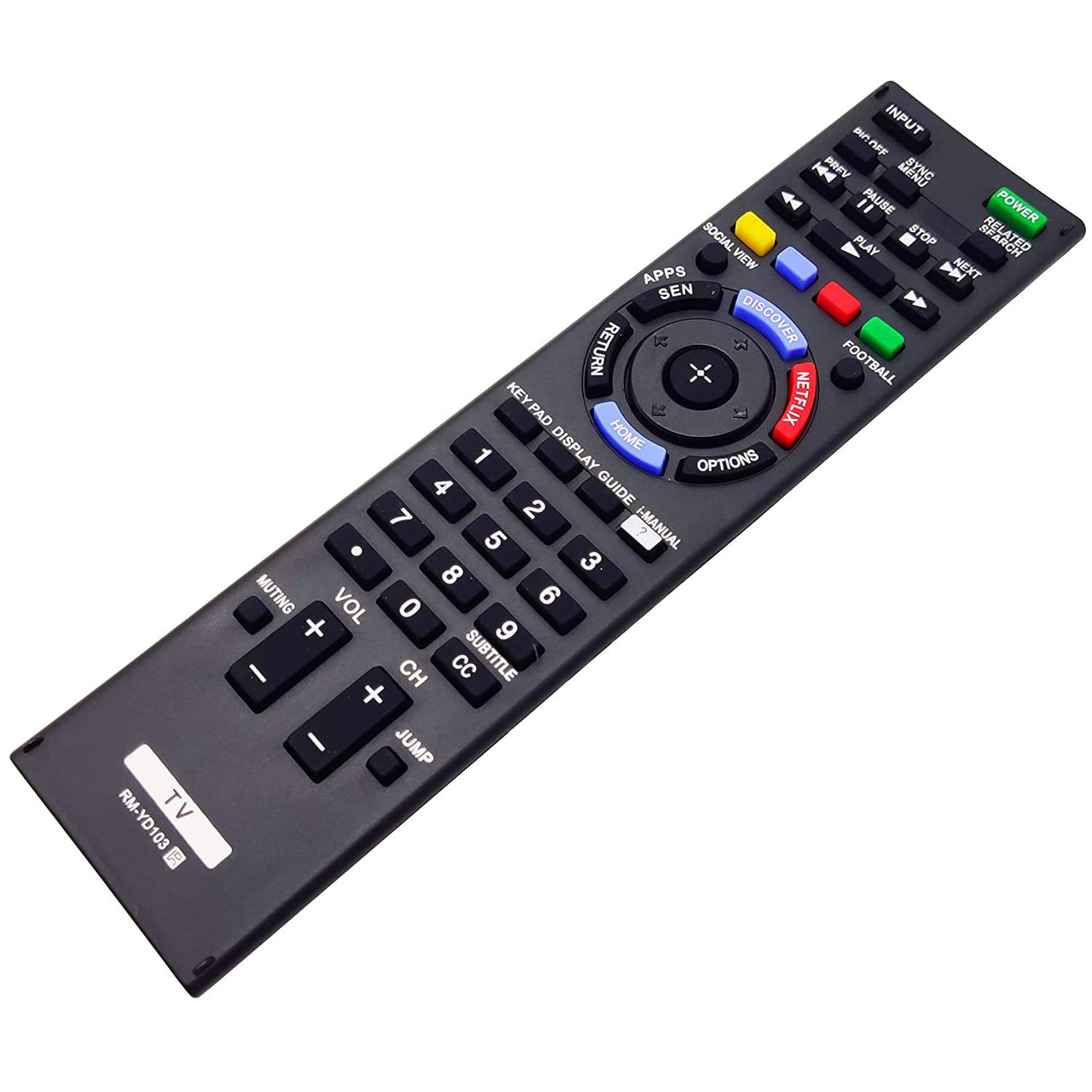 RM-YD103 Replacement Remote for Sony Televisions