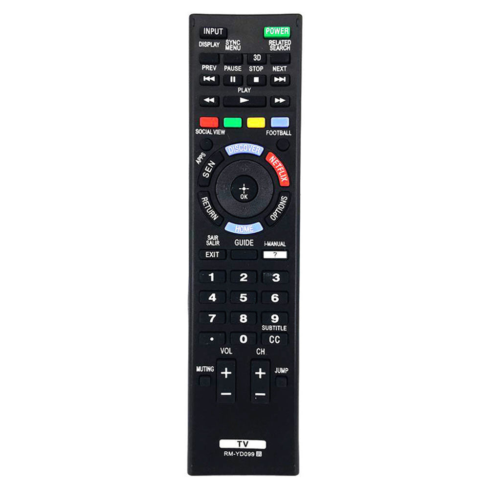RM-YD099 Replacement Remote for Sony Televisions KDL-55W805B KDL-65W955B