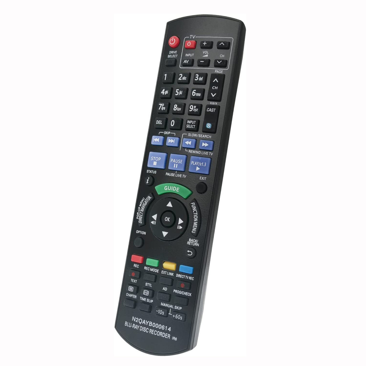 N2QAYB000614 Replacement Remote for Panasonic DVD Recorder