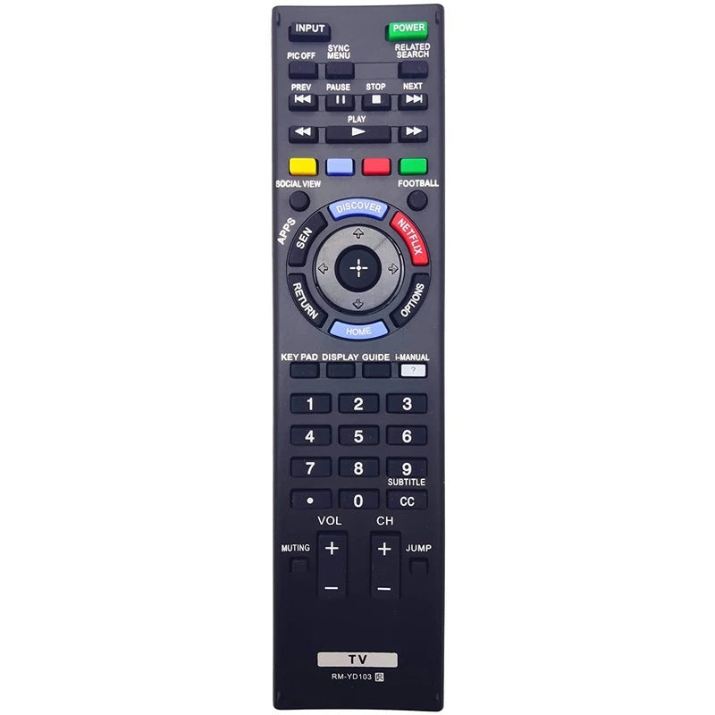 RM-YD103 Replacement Remote for Sony Televisions