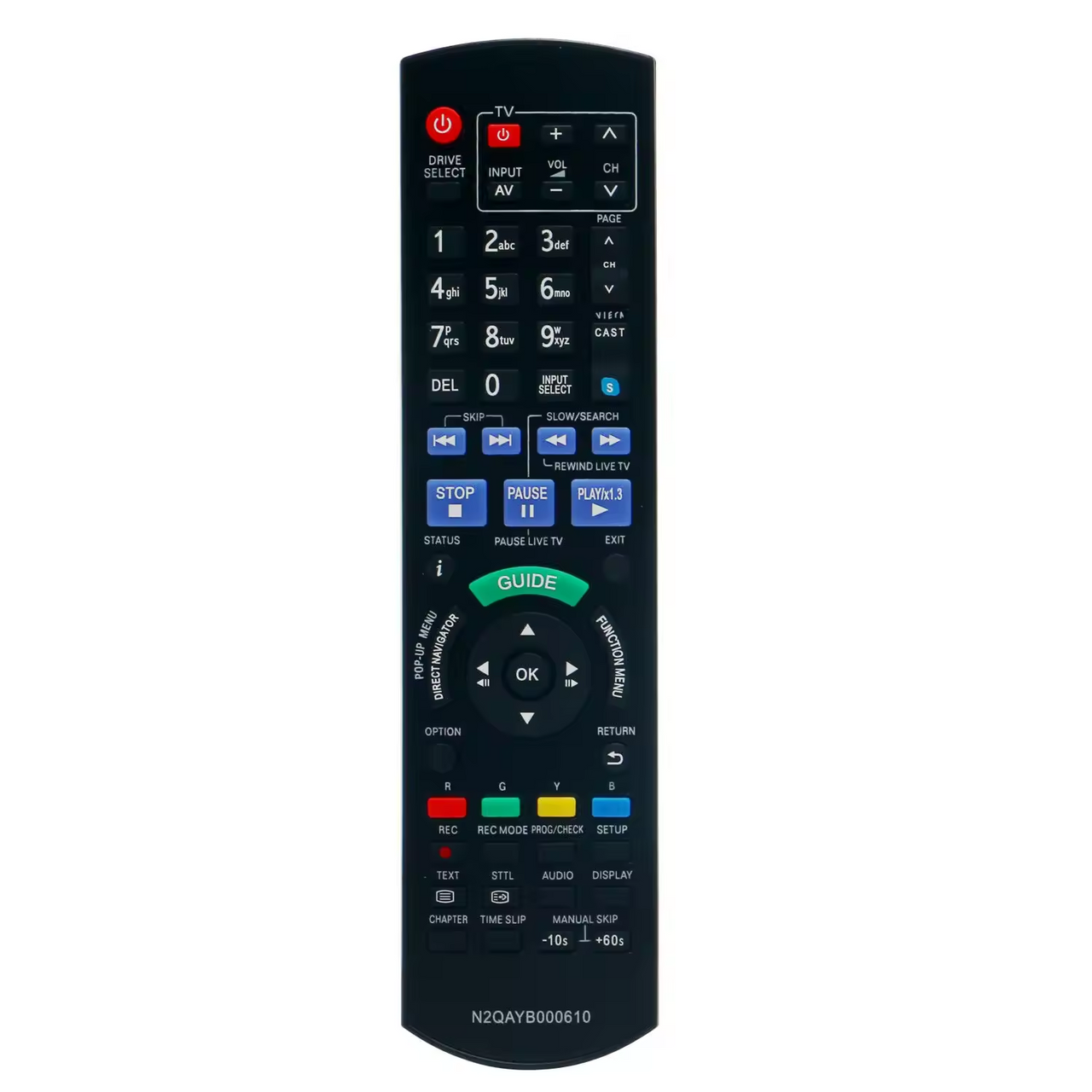 N2QAYB000610 Replacement Remote for Panasonic Televisions