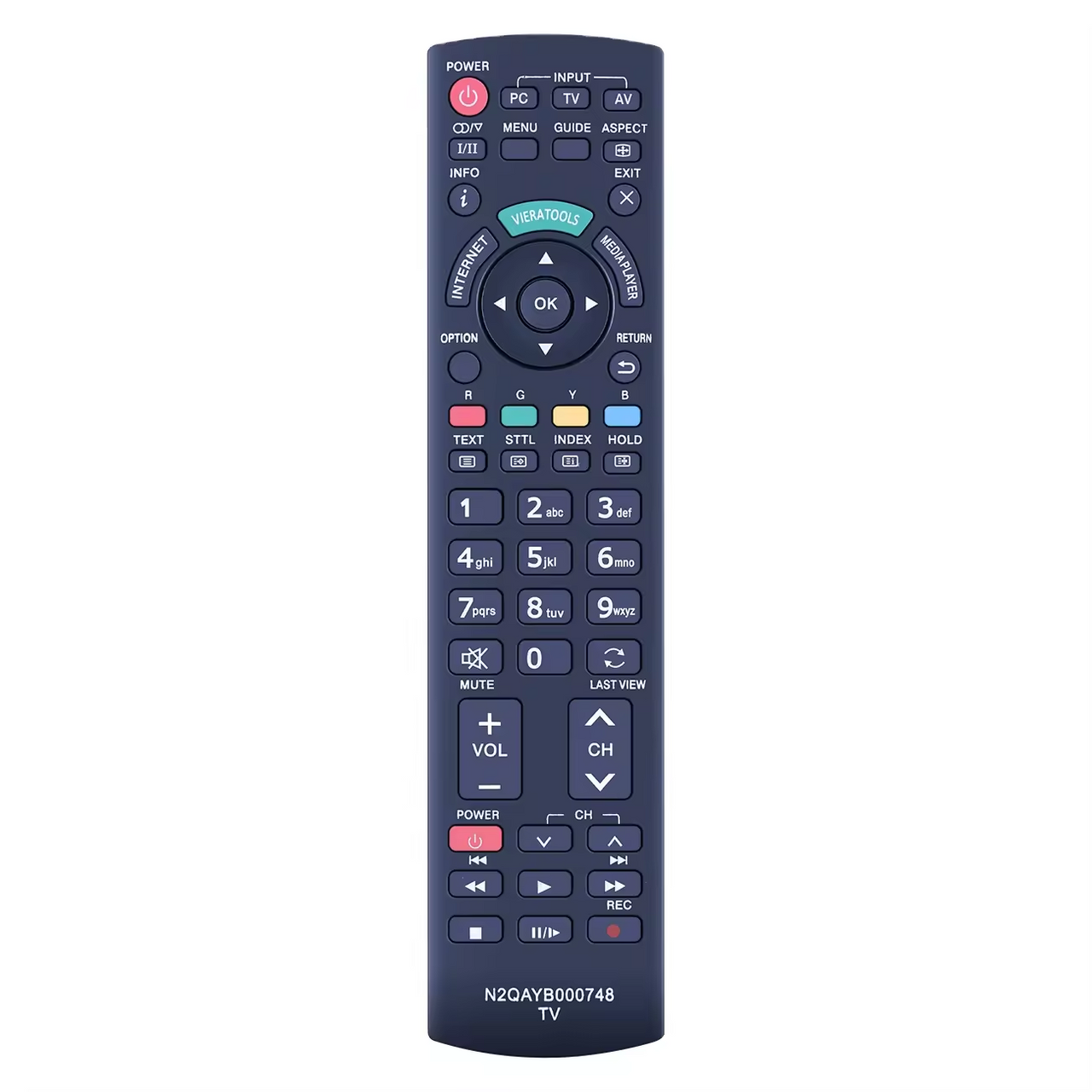 N2QAYB000748 Replacement Remote for Panasonic Televisions