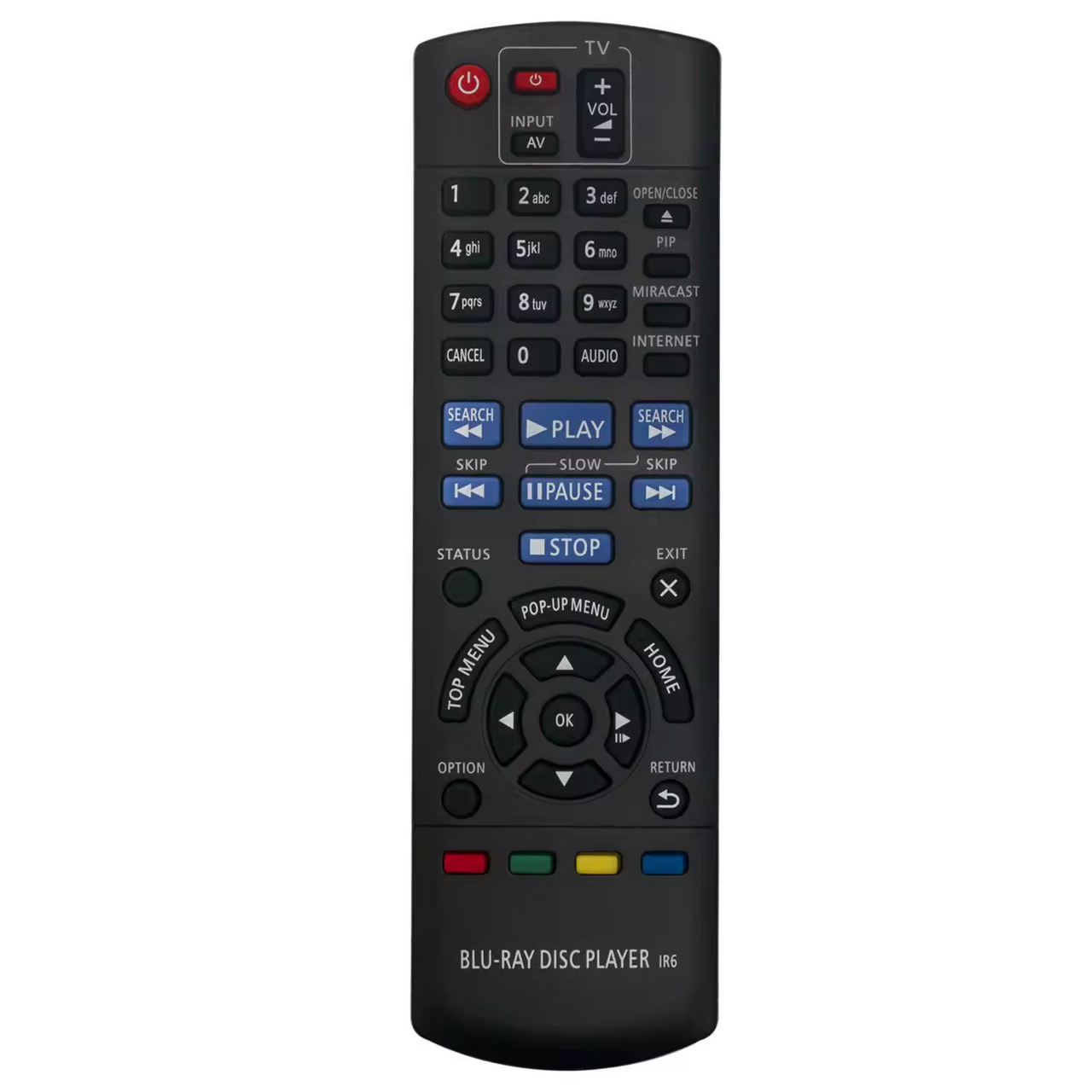 N2QAYB000957 Replacement Remote for Panasonic Blu-ray Disc Players