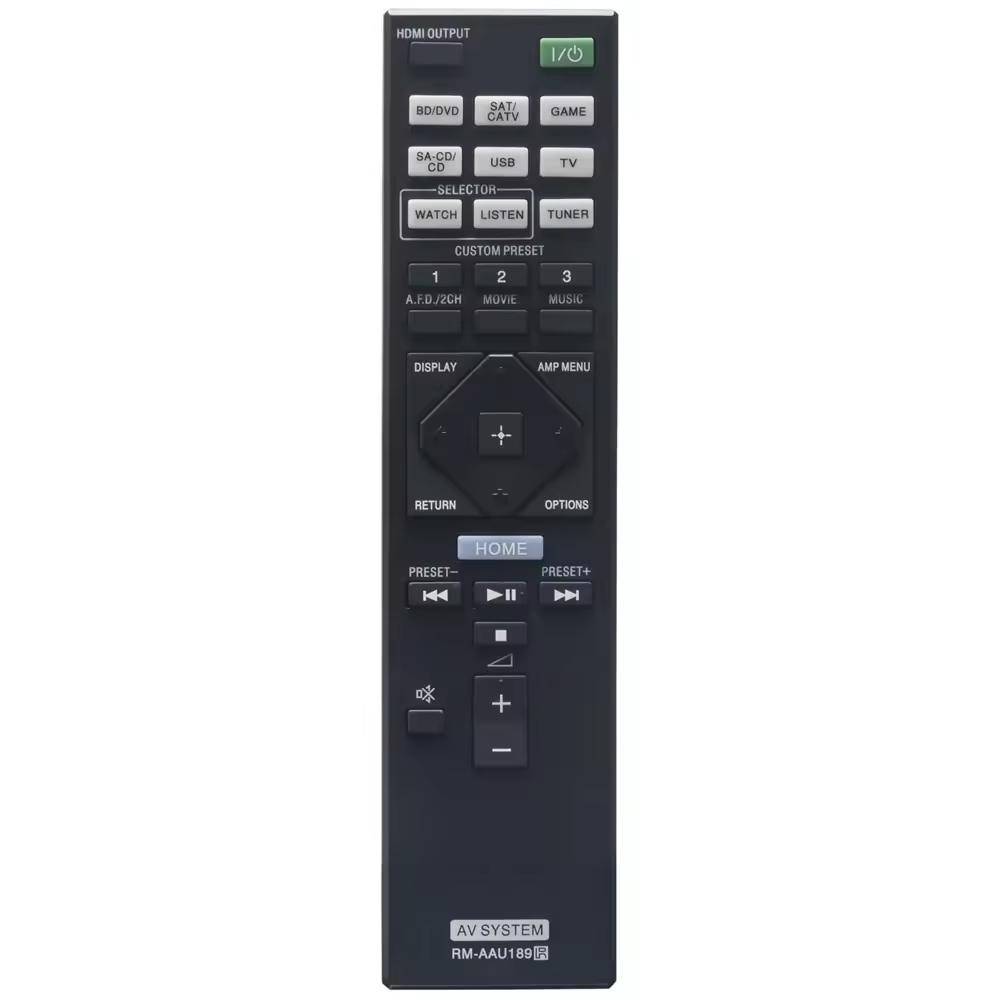 RM-AAU189 Replacement Remote for Sony Home Theatre AV Receivers