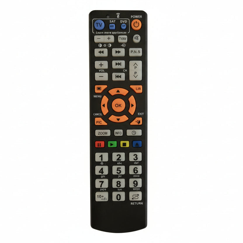 Universal Replacement Remote for TV/VCR/SAT/CBL/STR-T/DVD/VCD/CD/HI-FI (with Learning Function)