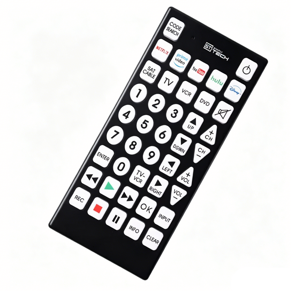 QFX REM-115 8-in-1 Jumbo Universal Replacement Remote for RCA, Sony, P