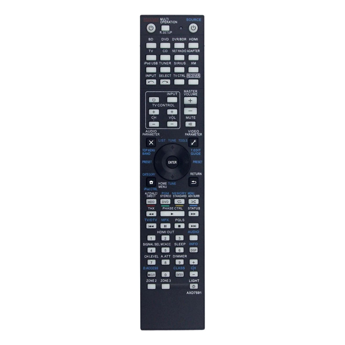 AXD7591 Replacement Remote for Pioneer AV Receiver