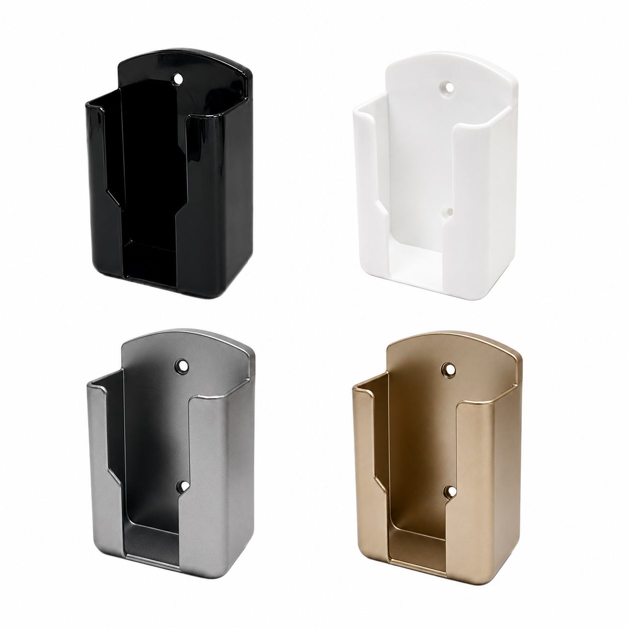 Universal Wall-Mounted Remote Control Holder – Self-Adhesive or Screw Mount