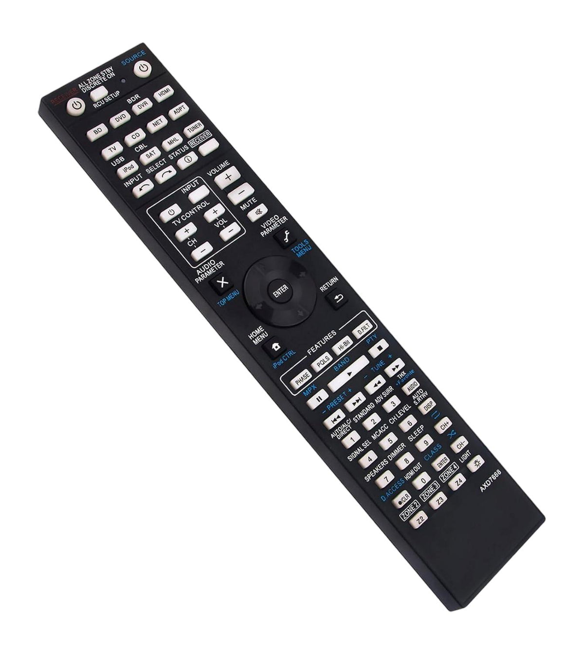 AXD7668 Replacement Remote for Pioneer AV Receiver