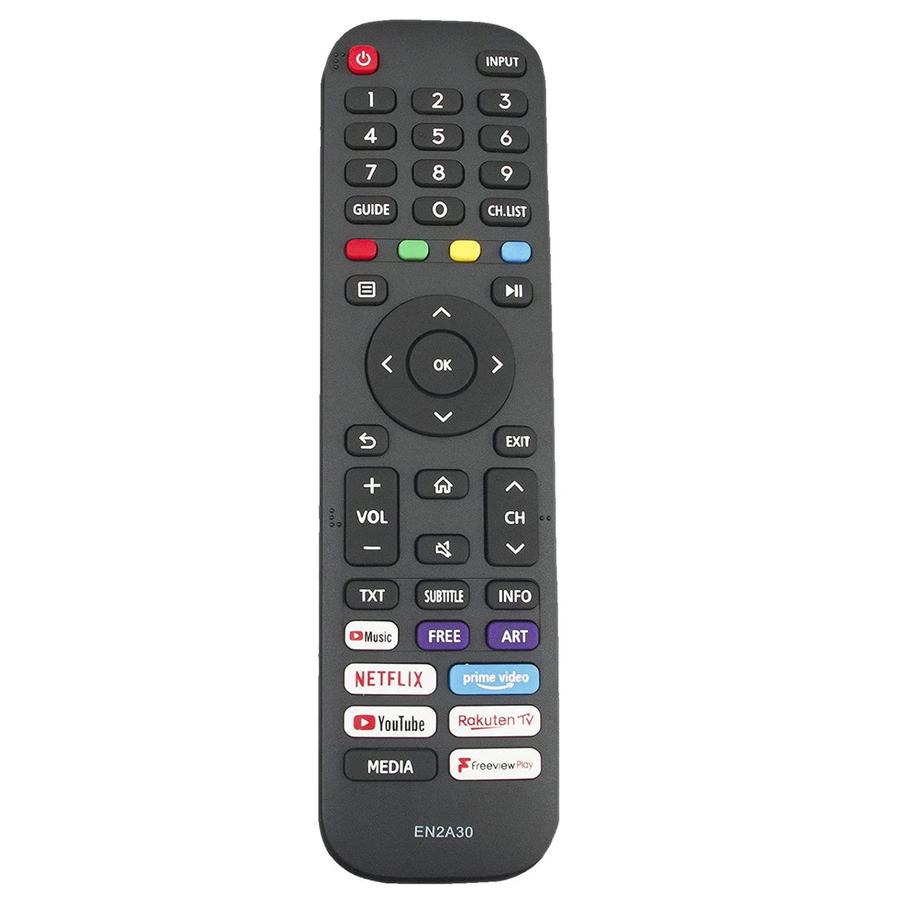 EN2A30 Replacement Remote for Hisense Televisions