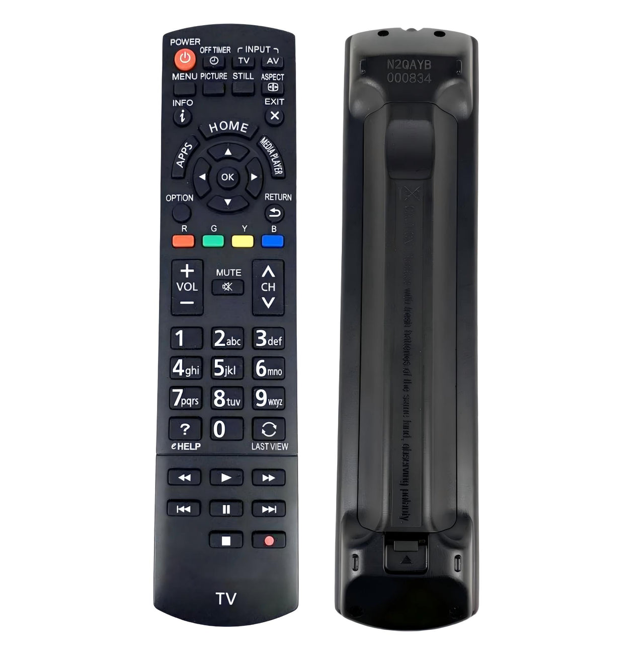 N2QAYB000834 Replacement Remote for Panasonic Televisions
