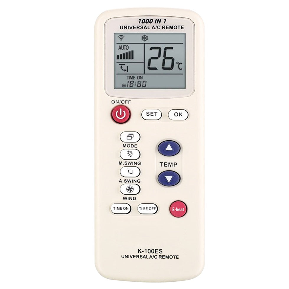 K-100ES Universal Replacement Remote for Air Conditioners