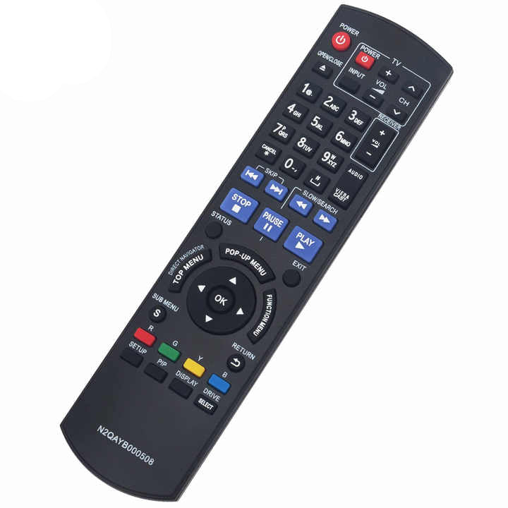 N2QAYB000508 Replacement Remote for Panasonic DVD Blu-Ray BD Players