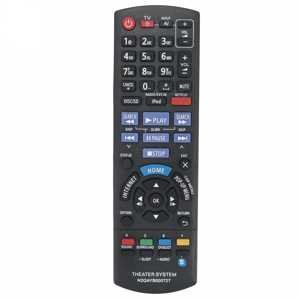 N2QAYB000727 Replacement Remote for Panasonic Blu-ray Players