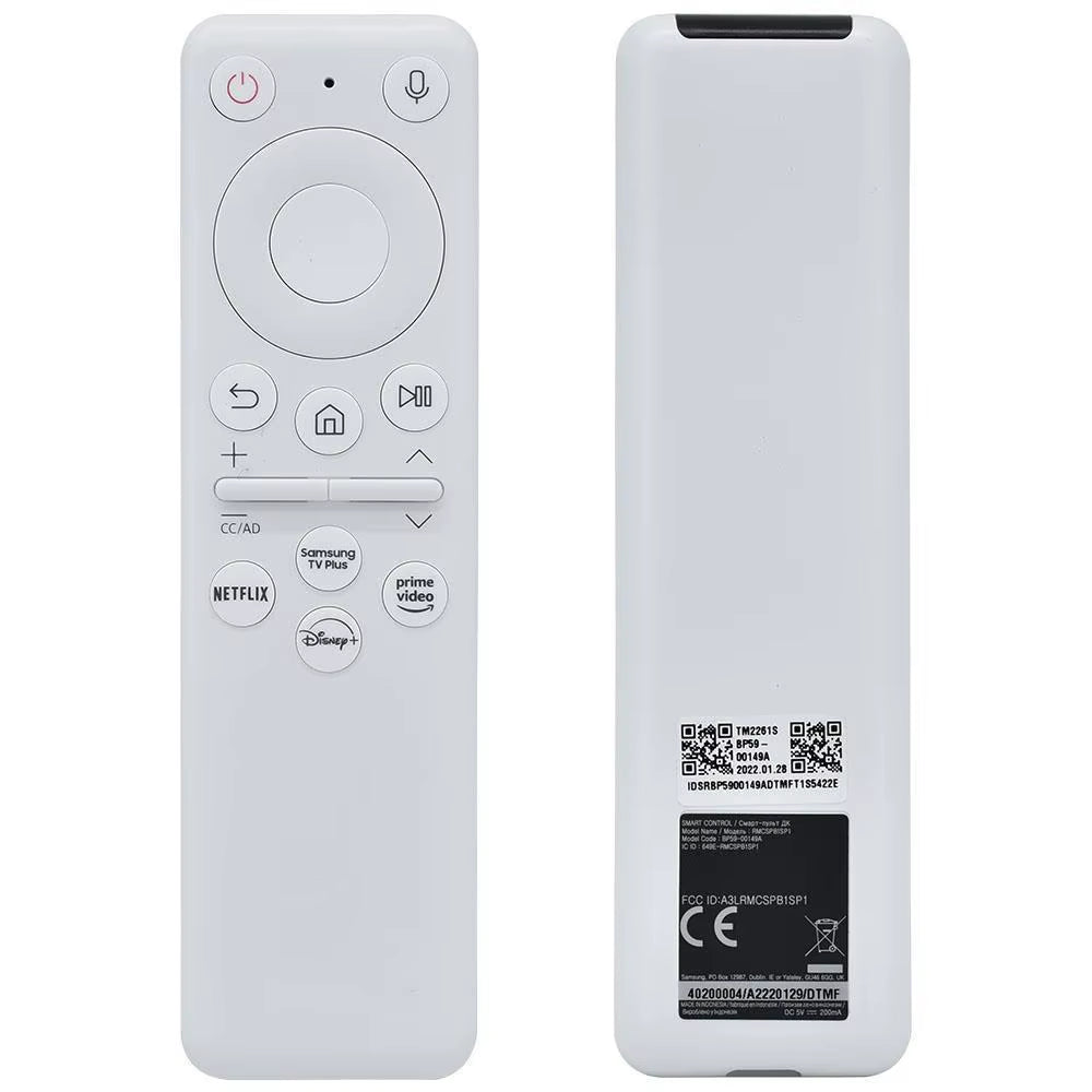 BP59-00149B BP59-00149A Voice Replacement Remote for Samsung Projectors/Televisions (with USB-C & Solar Charging)