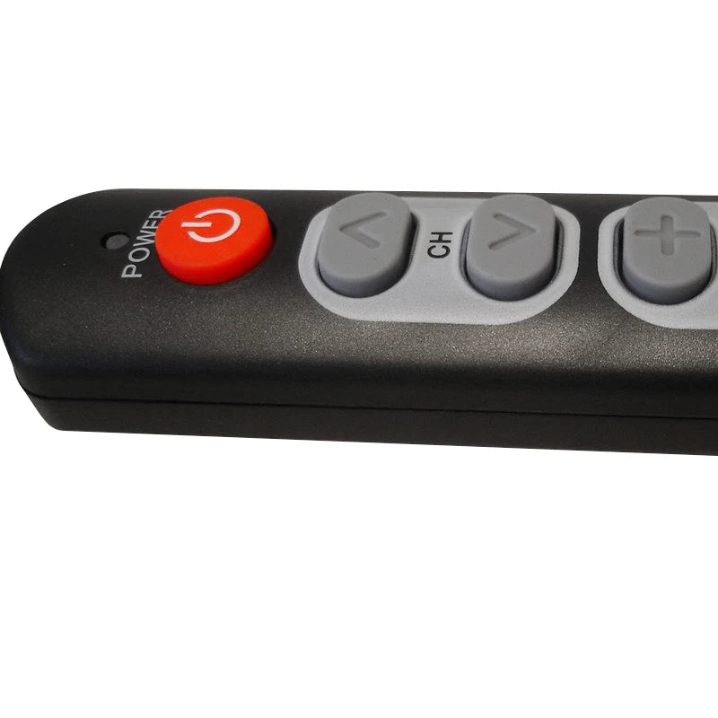 Universal Large Button 6-Key Learning Replacement Remote for TV, DVD Players & More