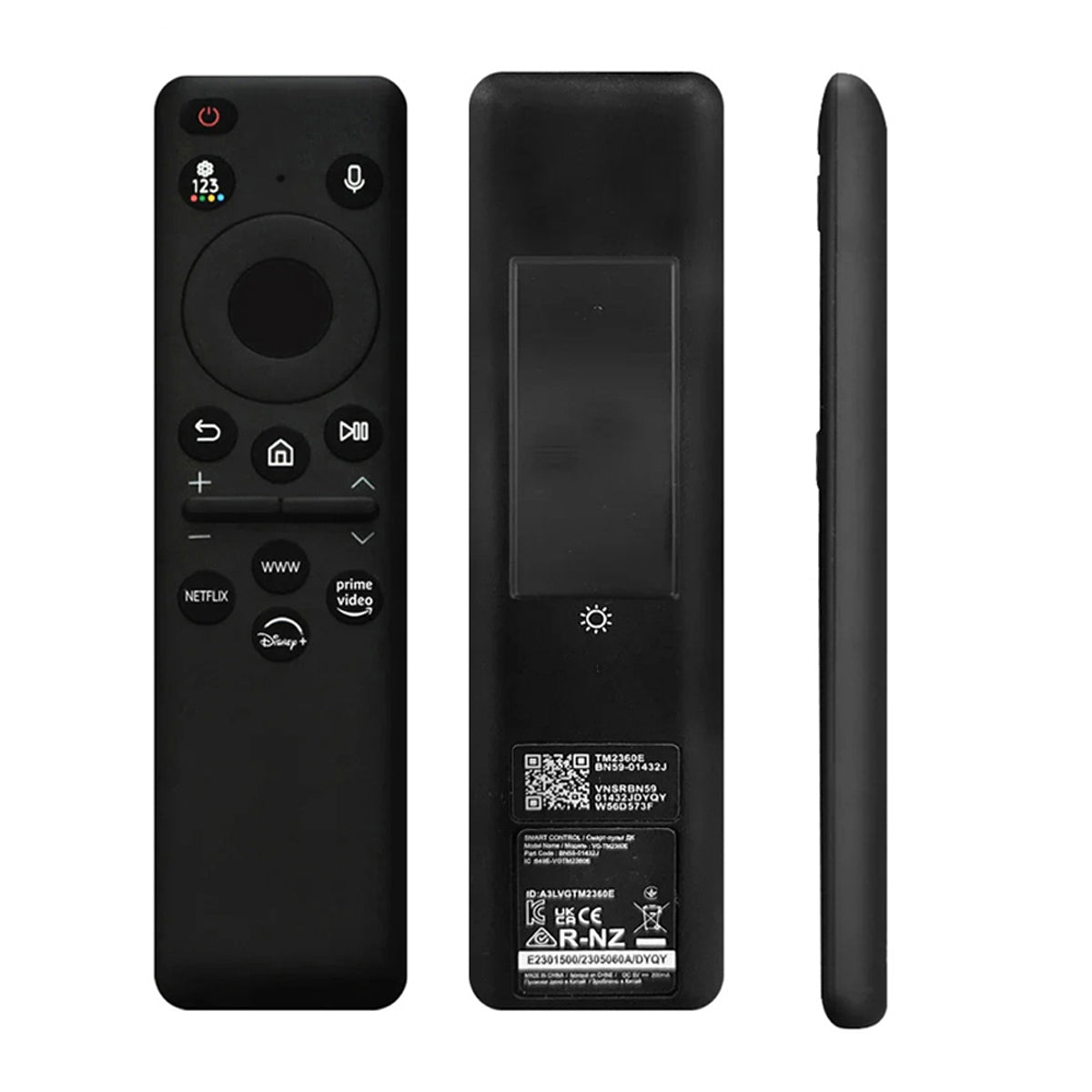 BN59-01432J Voice Replacement Remote for Samsung QN32LS03CBFXZA Televisions (with USB-C & Solar Charging)