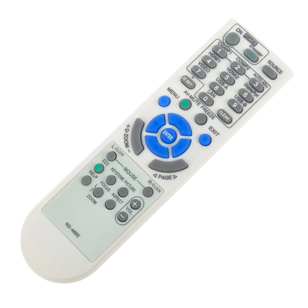 Projector Remote Replacement RD-469E Replacement Remote for NEC Projectors