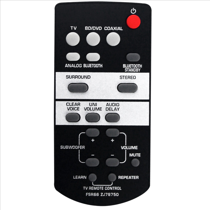 FSR66 Replacement Remote for Yamaha SoundBars