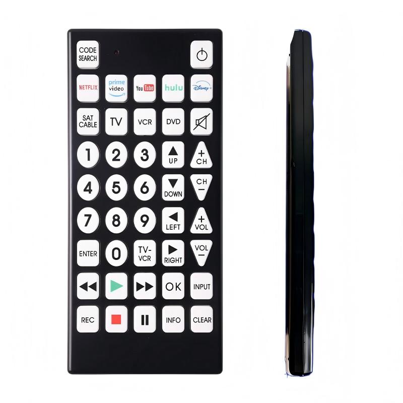 QFX REM-115 8-in-1 Jumbo Universal Replacement Remote for RCA, Sony, Philips, Samsung, GE, Zenith, Panasonic, Sharp, Toshiba, Daewoo, Hitachi, Sanyo, LG, JVC, Mitsubishi, Emerson, Magnavox  Televisions
