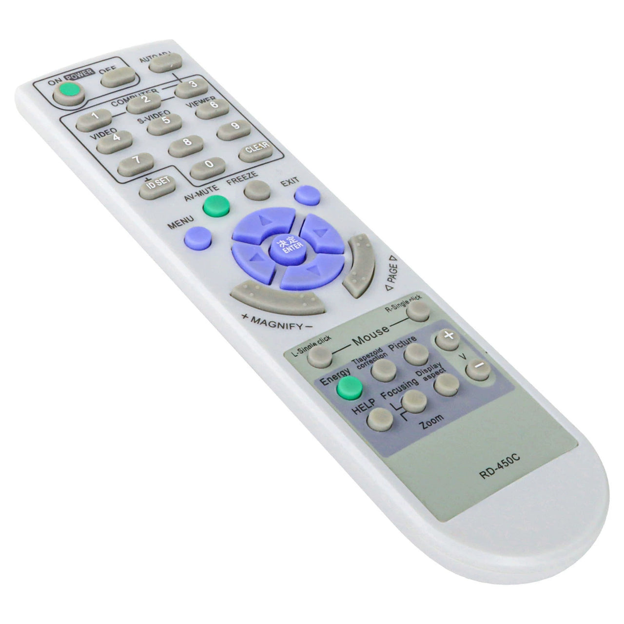 RD-450C Replacement Remote for NEC Projectors