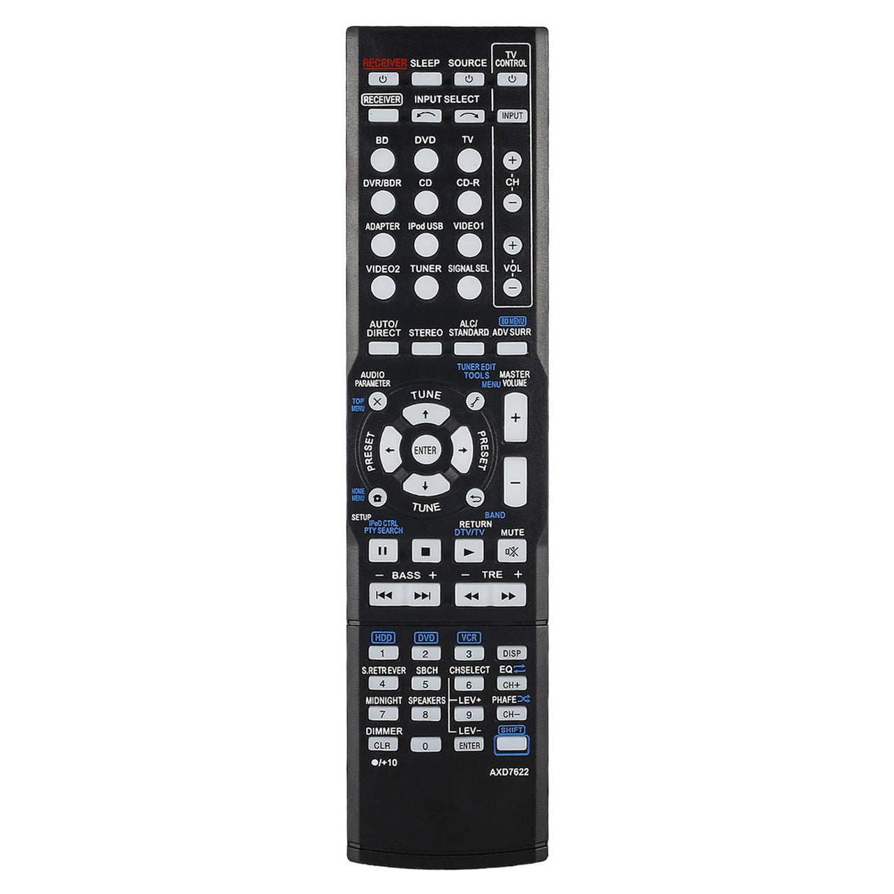 AXD7622 Replacement Remote for Pioneer AV Receivers VSX-821-K VSX-826-K VSX-921-K