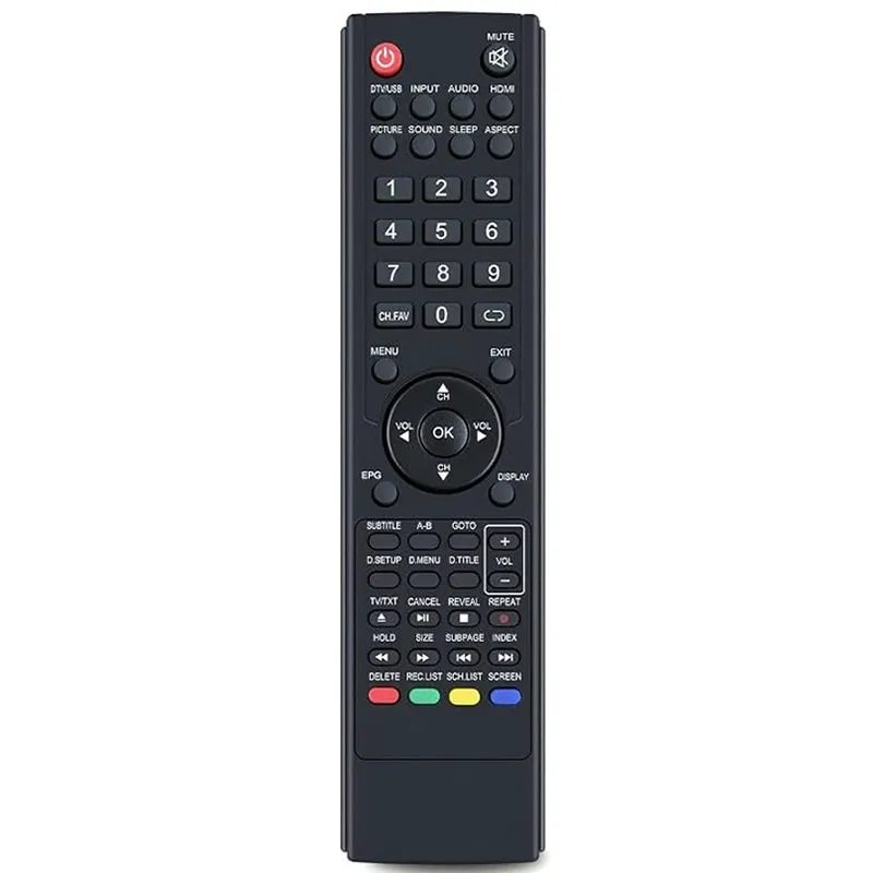 0118020315 Replacement Remote for TEAC Televisions LCDV2656HDR LCDV3256HDR LCDV2681FHD