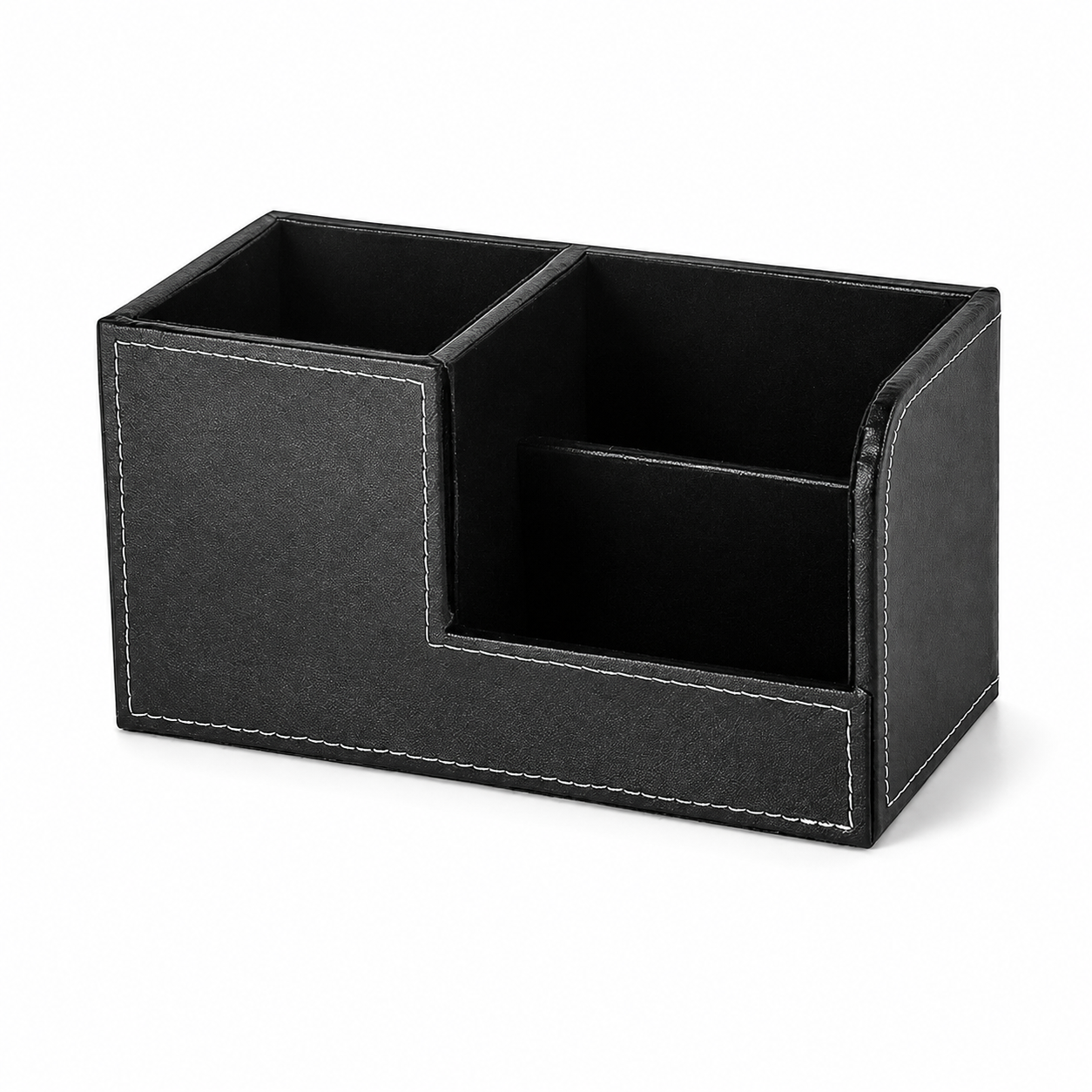 Slanted / Angled Desk Organizer – Multifunctional Holder for Remotes, Phones, Pens & Office Supplies