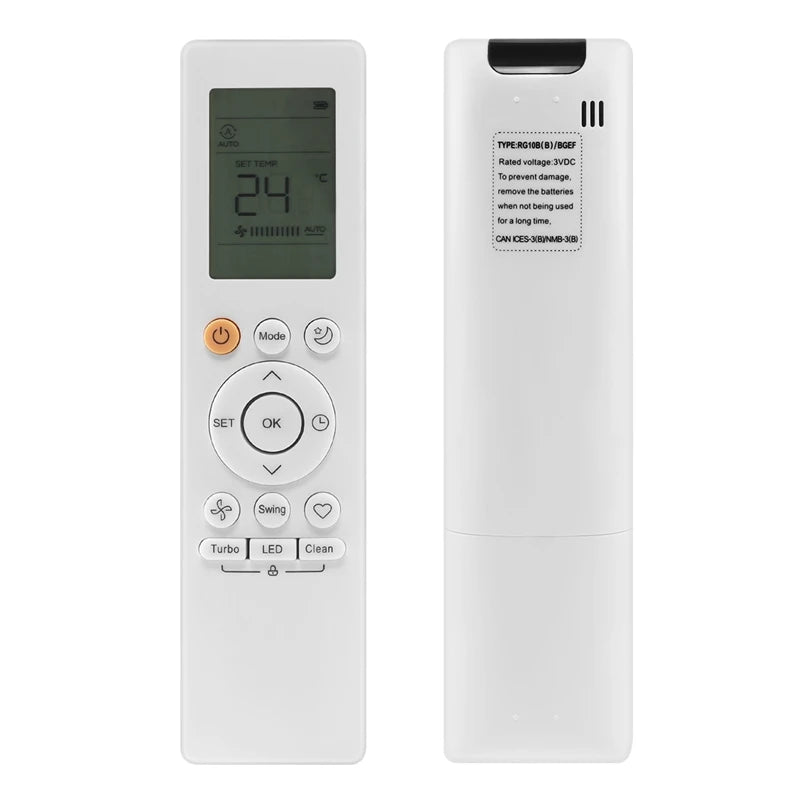 RG10B(D)/BGE Replacement Remote for Midea Air Conditioners
