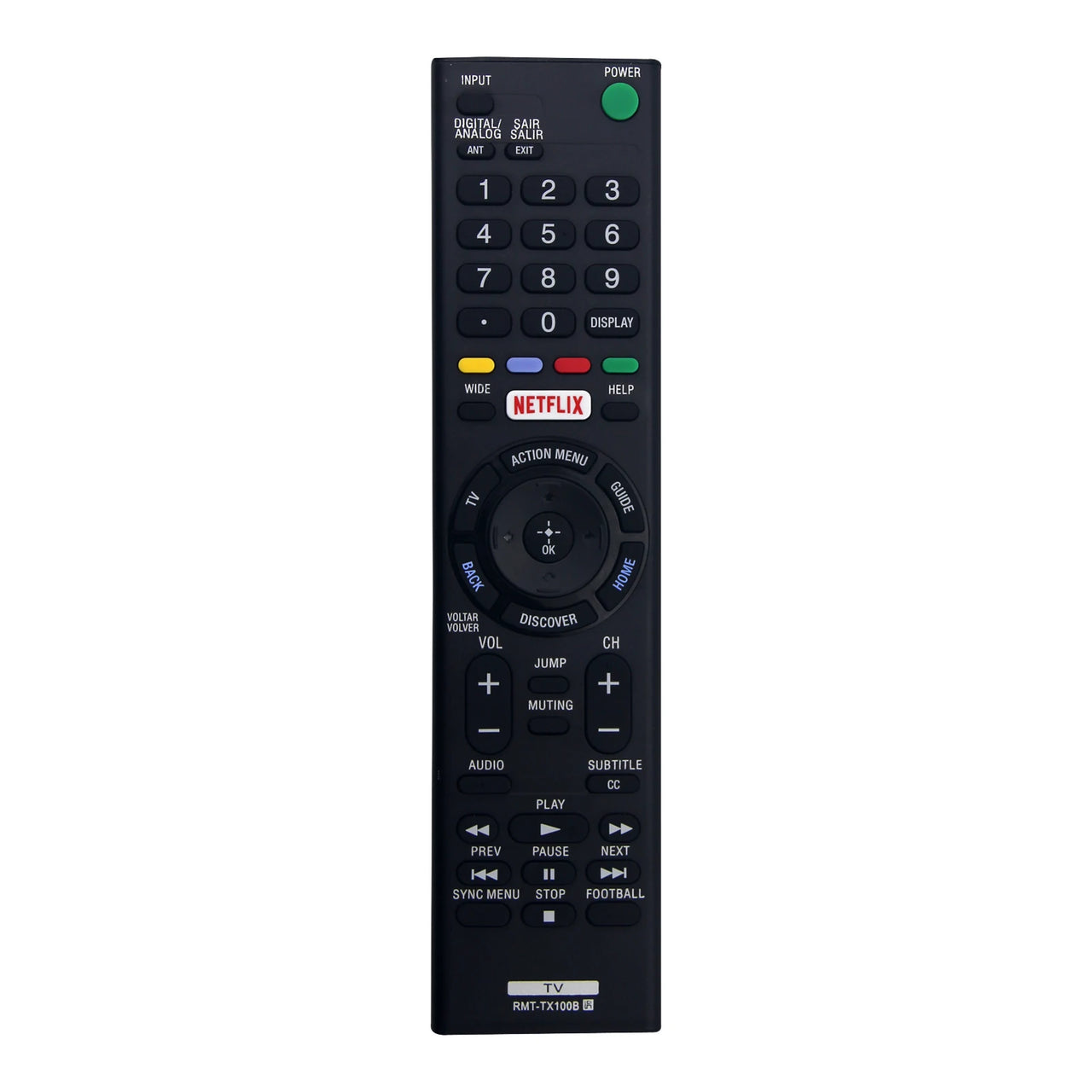 RMT-TX100B Replacement Remote for Sony Televisions