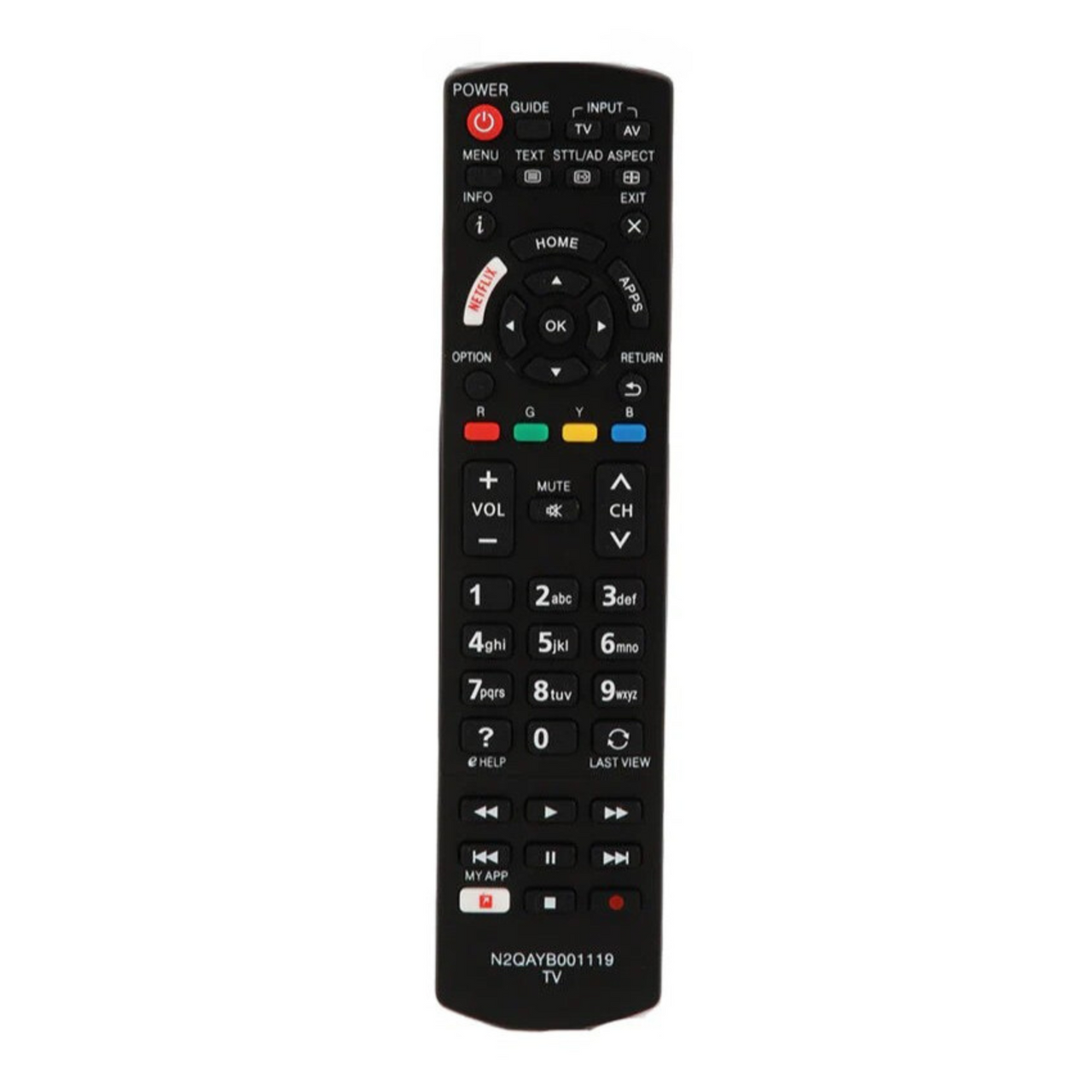 N2AQAYB0001119 Replacement Remote for Panasonic Televisions