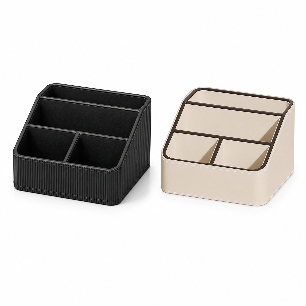 Slanted / Angled Desk Organizer – Multifunctional Holder for Remotes, Phones, Pens & Office Supplies