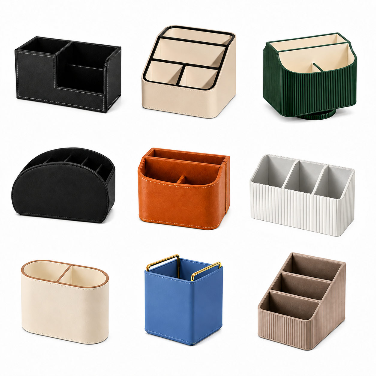 Desktop Remote Control Holder & Desk Organiser – Various Sizes & Colours